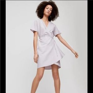 Aritzia Babaton Wallace dress small pale purple